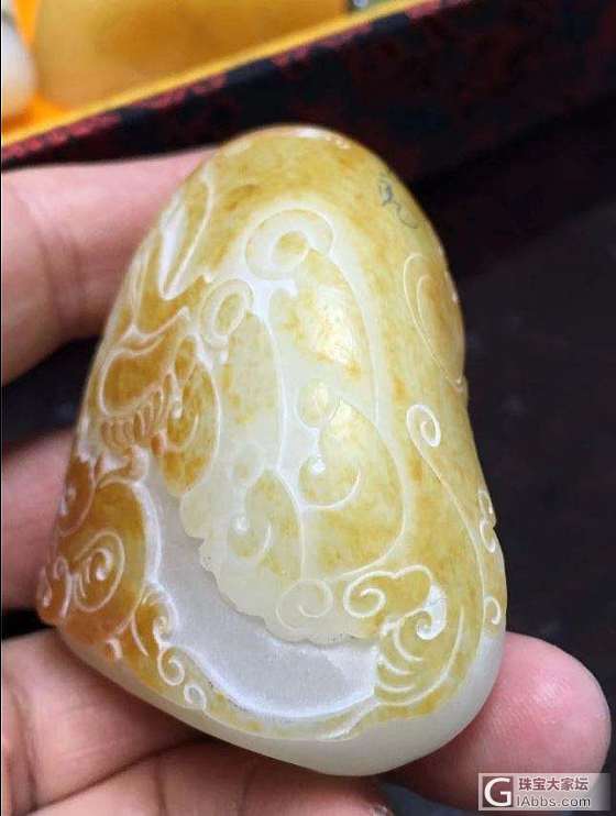 给客户订制的一件作品，刚完工，请大家欣赏。_和田玉设计
