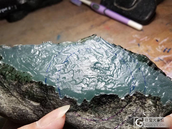 莫西沙，高冰，金丝，极品_翡翠人造饰品原石