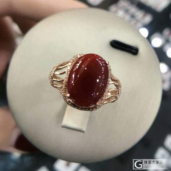 阿卡珊瑚牛血戒指_戒指珊瑚