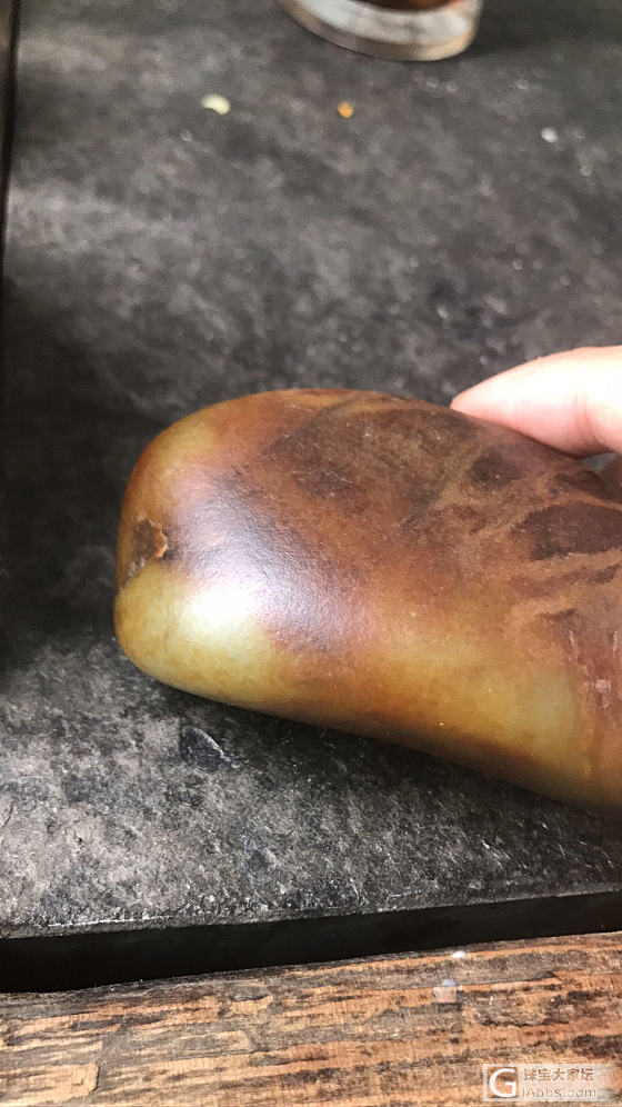 籽料油皮盘后变化_原石和田玉
