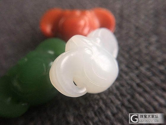 【喆熙美玉】三色超细福至心灵_挂件和田玉