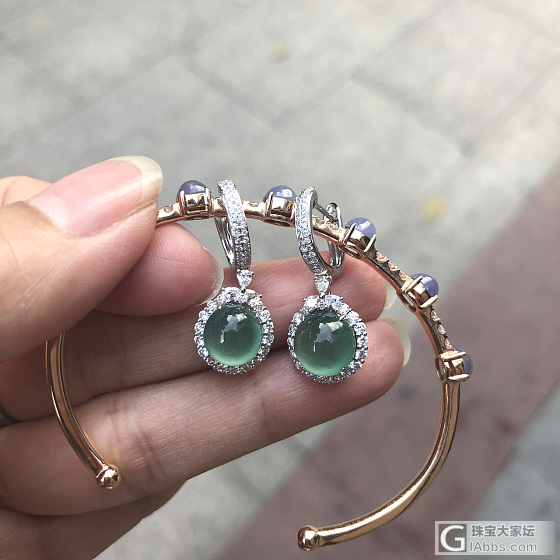 翡翠耳环_耳环翡翠