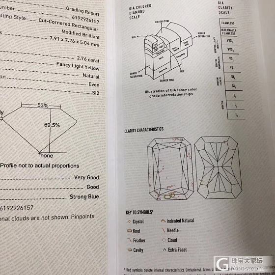 2.76克拉淡彩黄枕形💍_戒指千寻珠宝彩钻异形钻