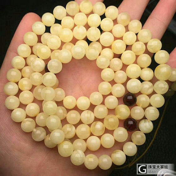 琥珀密蜡_珠串蜜蜡