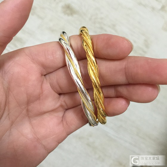 各种麻花镯_手镯银金