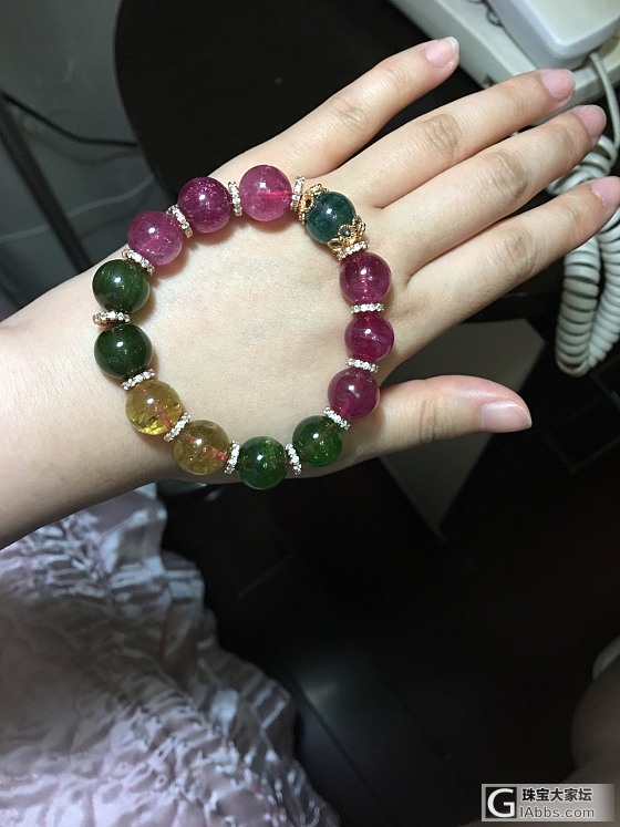 最近重新掉进碧玺的坑里了_珠串碧玺