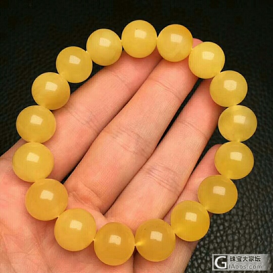 琥珀密蜡_珠串蜜蜡