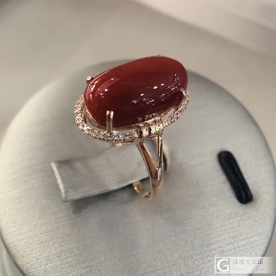 阿卡珊瑚牛血戒指_戒指珊瑚