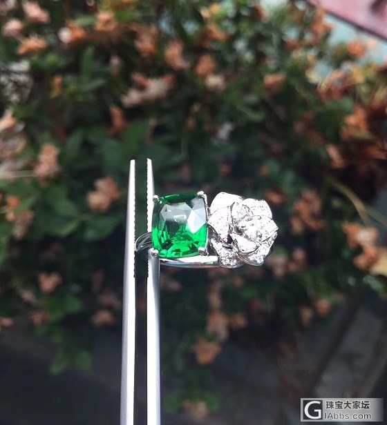 ##中颐天然莎弗莱戒指##  2.17ct  18K白金钻石_戒指沙弗莱