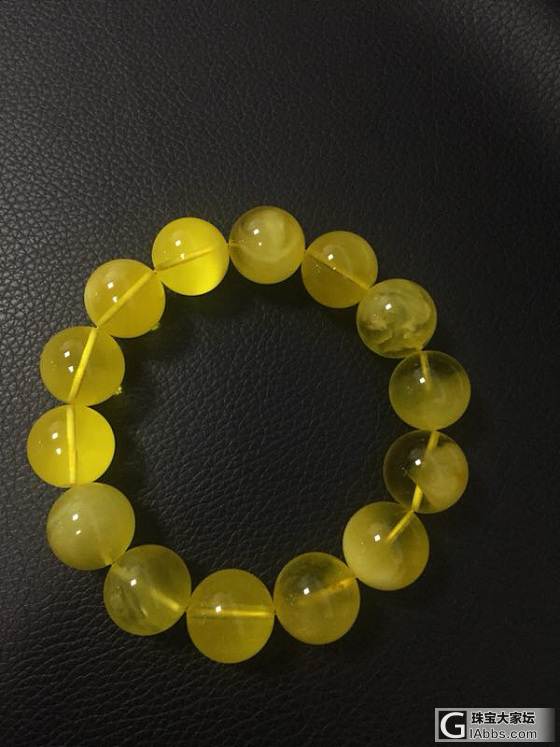 16~18金绞蜜手串，_珠串琥珀蜜蜡