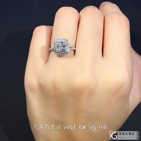 1.07克拉枕形钻石💎围镶显大款女戒💍_戒指千寻珠宝异形钻