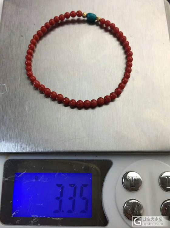 天然珊瑚特深手链_珠串珊瑚