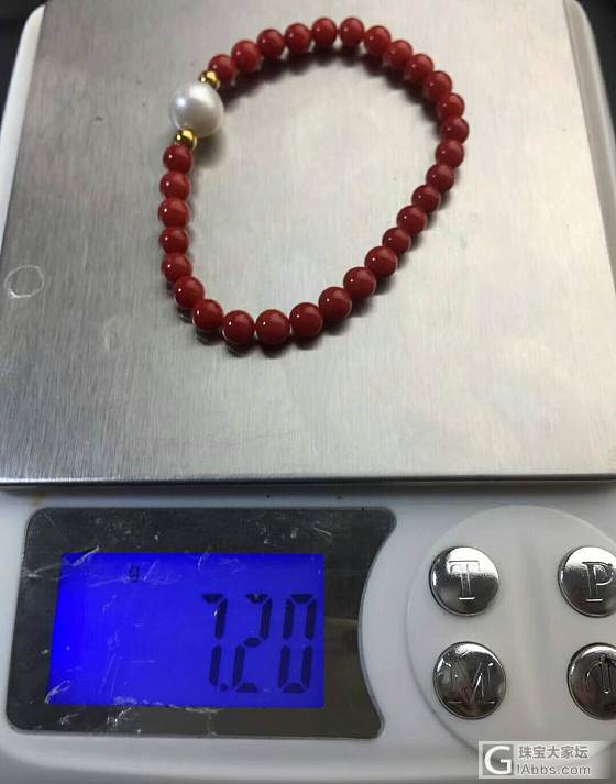 天然牛血珊瑚手链_珠串珊瑚