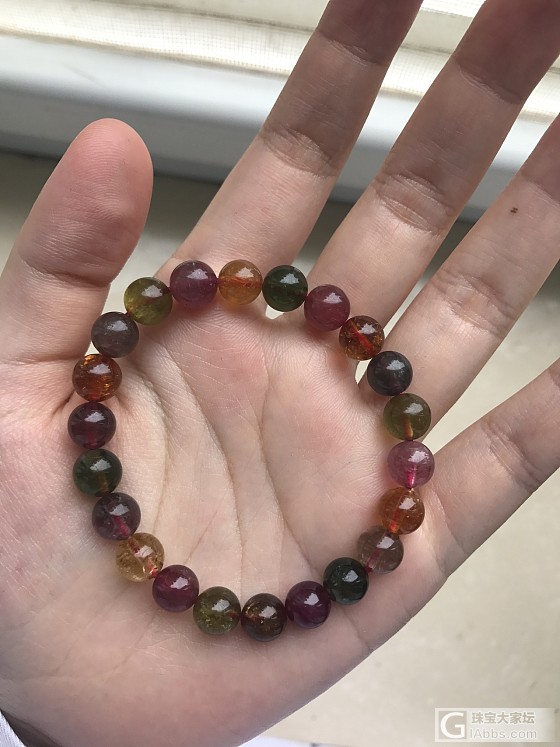 求大佬帮忙看一下这串碧玺_珠串碧玺