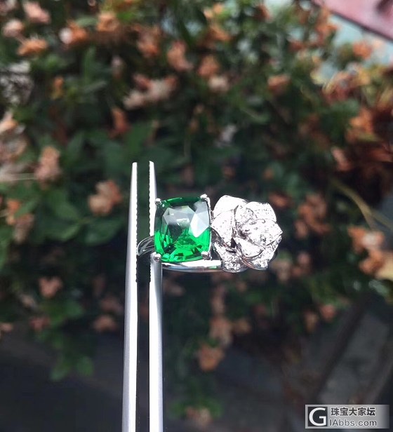 ##中颐天然莎弗莱戒指##  2.17ct  18K白金钻石_沙弗莱