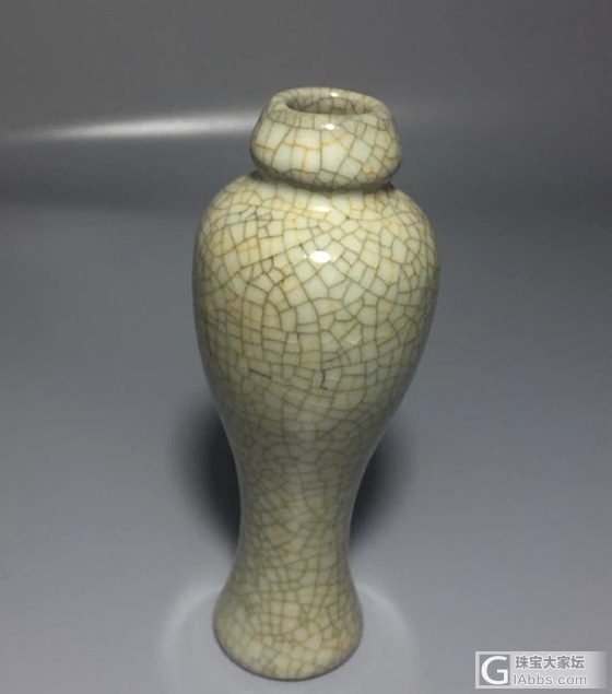 哥窑珍品：金丝铁线铁足冰裂纹，开片自然，釉色温润、包浆醇厚、器形完整，收藏多年_瓷器老窑瓷器