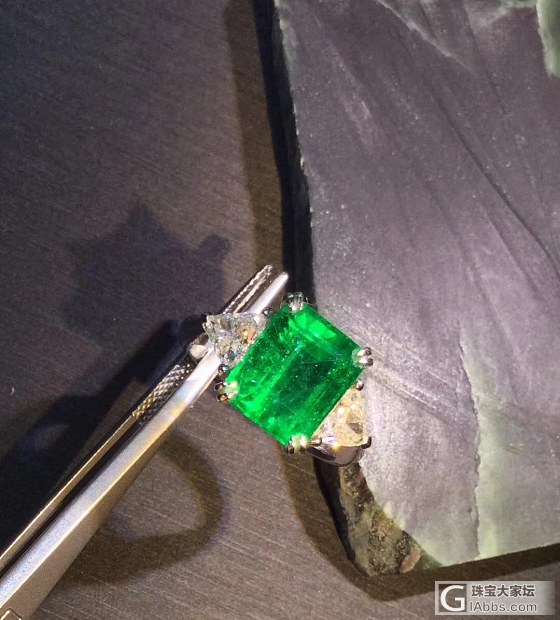 ##中颐旗舰天然赞比亚祖母绿戒指##  3.66ct_戒指祖母绿