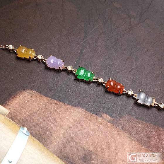 小巧多彩葫芦出成品_手链翡翠