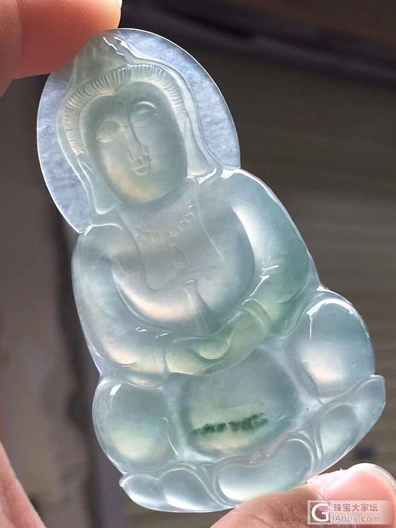 翡翠甜绿观音_挂件翡翠