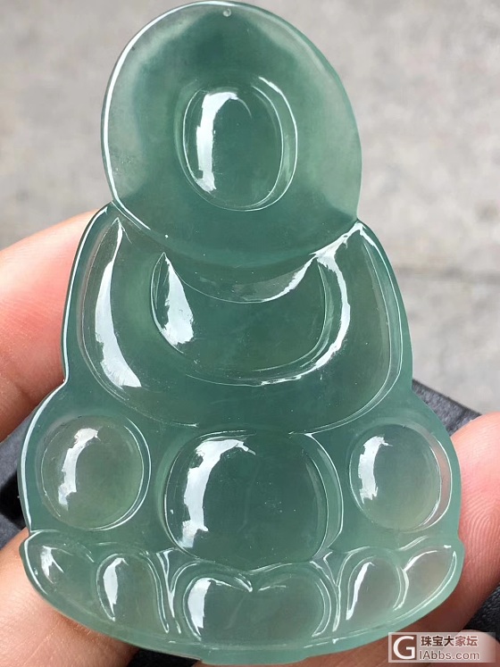翡翠满色观音_挂件翡翠