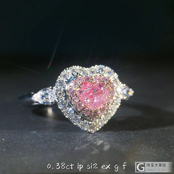 心形🧡粉钻💍甜美可爱款🎀少女心满满🧚🏻‍♀️_戒指千寻珠宝异形钻彩钻