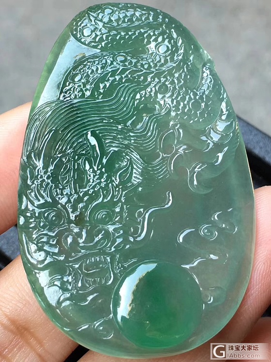 翡翠龙牌_挂件翡翠