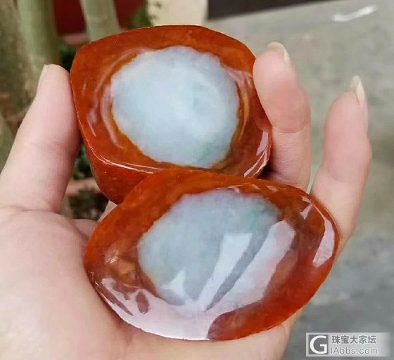 大家来评估这块红翡怪装料子什么样_原石翡翠