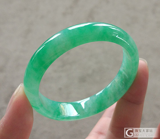 【双儿翡翠】满绿正圈~50.8mm_手镯翡翠
