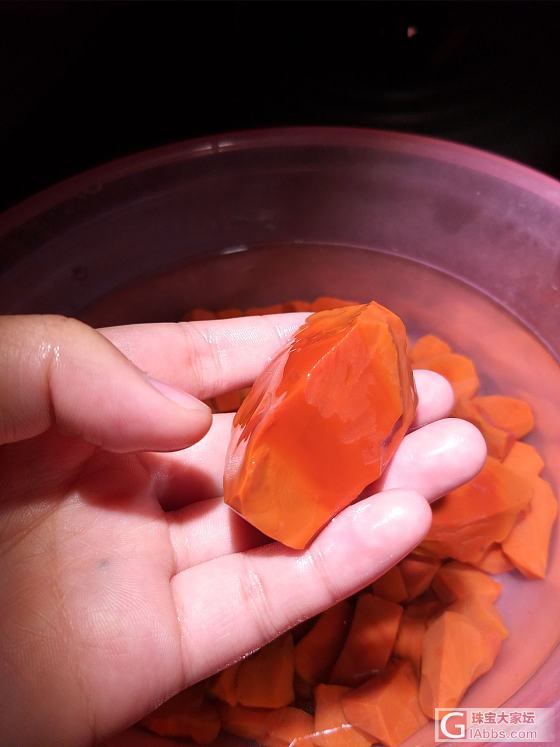 凉山南红玛瑙纯色柿子红_南红