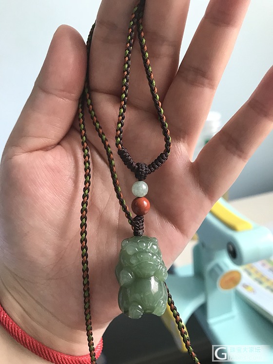 我有一只碧玉小貔貅，它有点牙疼_挂件碧玉