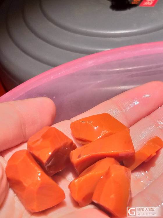 凉山南红玛瑙纯色柿子红_南红