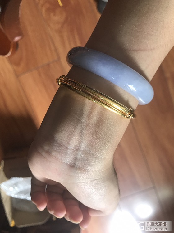 一向喜欢的淡紫色_手镯翡翠