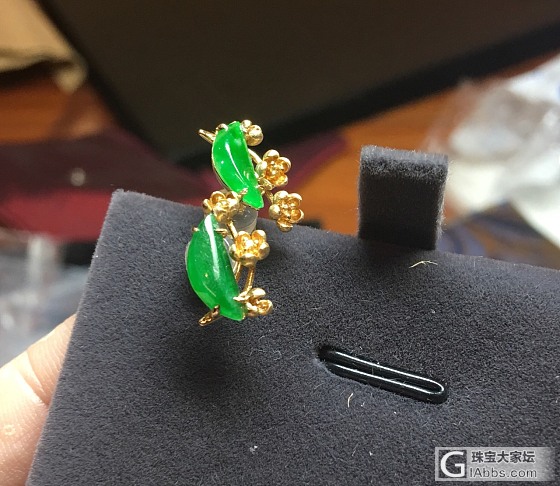 小耳朵亮一亮_耳钉翡翠