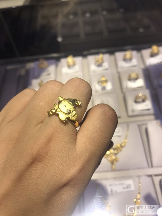 小女巫戒指到手了_戒指金