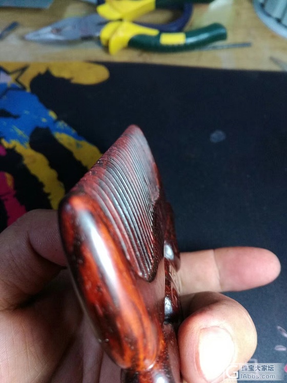又做了一把小叶紫檀木梳，累死啦_梳子小叶紫檀