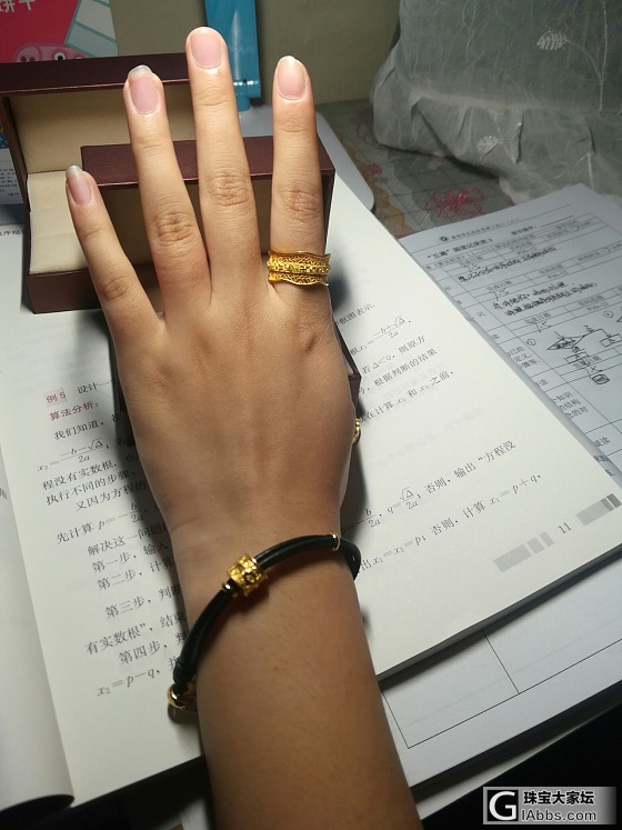 曼卡龙蕾丝戒指💍_戒指金