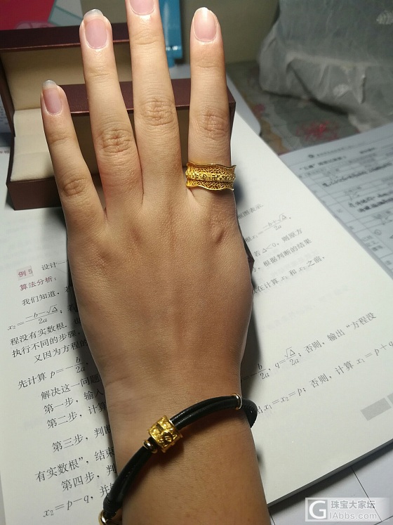 曼卡龙蕾丝戒指💍_戒指金