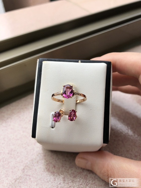 碧玺戒指💍&耳钉_耳钉戒指碧玺