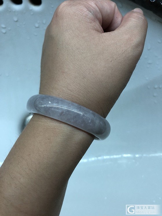 走过的各路大神们帮我看看这个小紫镯子怎么样？小四入的值不值🤦‍♂️🤦‍♂️_手镯翡翠