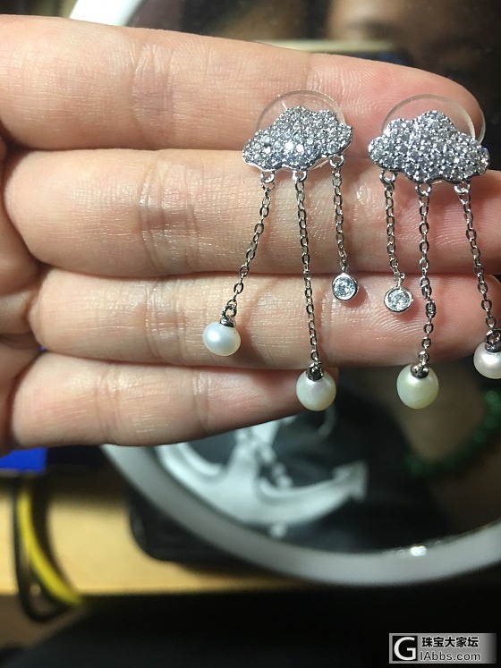 低低配版的云朵耳环_耳饰
