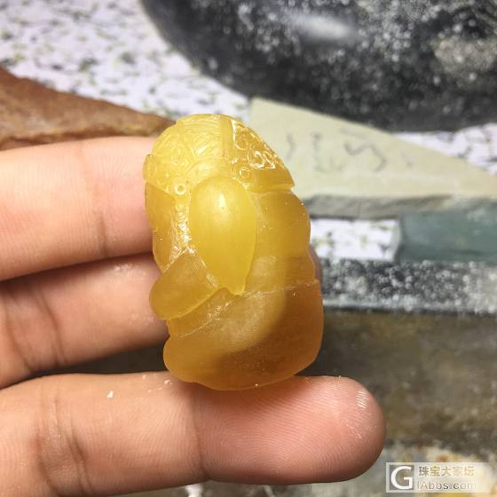 今天做了个萌萌的象神！ 
太喜欢了，发出来给大伙看看😄ཽ_琥珀蜜蜡