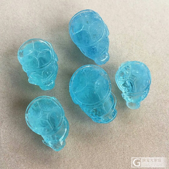 海蓝宝招财金蟾_挂件海蓝宝