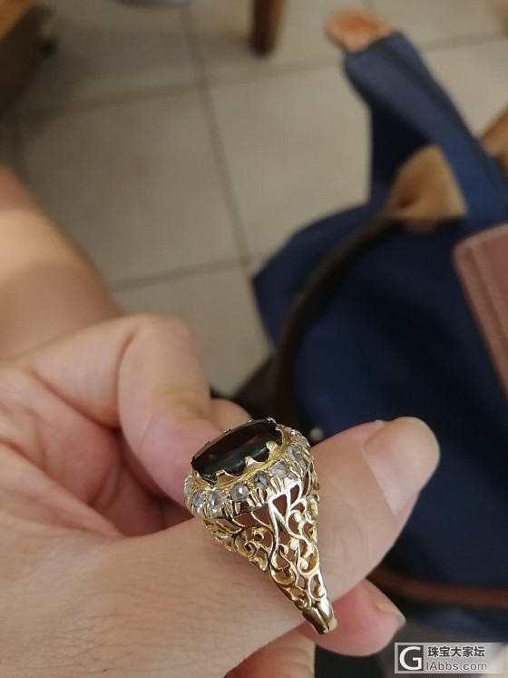 两枚造型各异的古董蓝宝石戒指_蓝宝石古董首饰