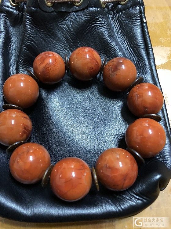 红灯停绿灯行黄灯作准备_珠串碧玉南红蜜蜡
