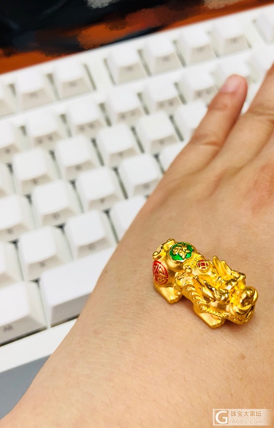 美呆哒小貔貅_手饰编绳金