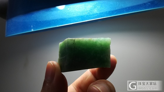 一块纯绿明料_明料翡翠