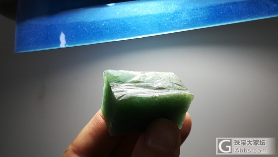 一块纯绿明料_明料翡翠