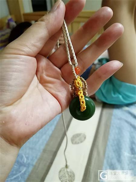 碧玉挂绳----小小得意一下_编绳