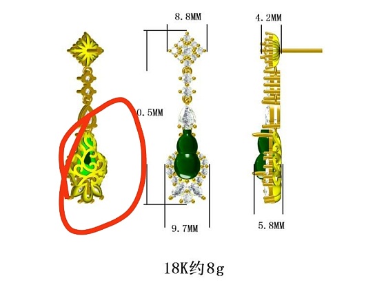 设计一件好客户满意做品，是需要改来改去的_首饰