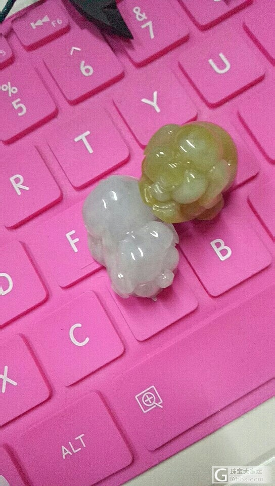 超憨的猪，哈哈_挂件翡翠